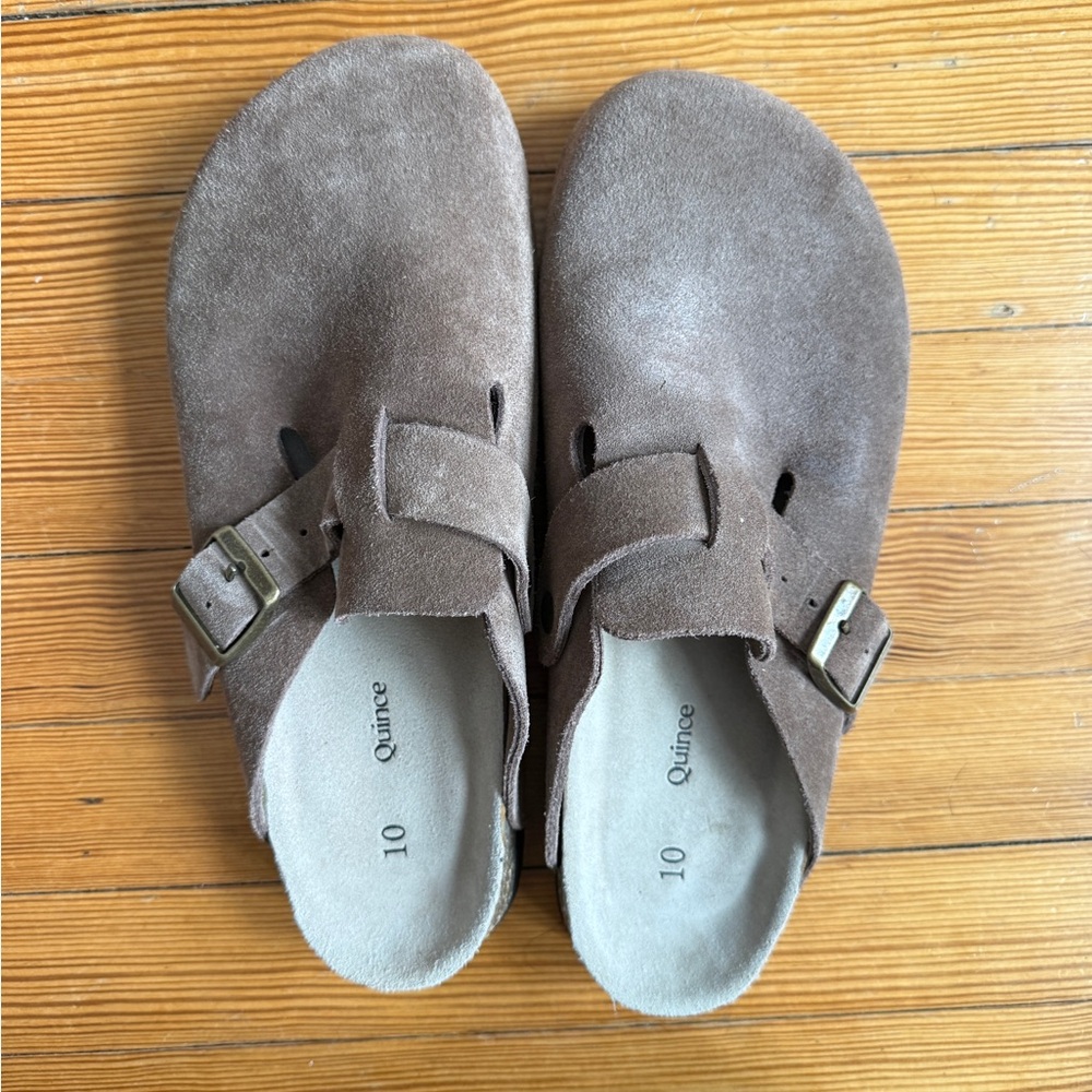 Quince Suede Clog Mule 10